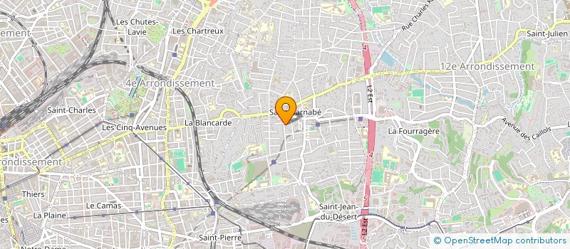 localisation de l'entreprise FCST SAINT BARNABE XII à MARSEILLE
