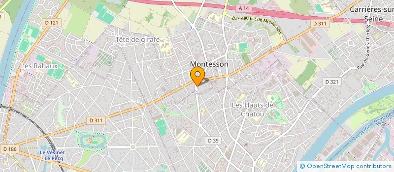 localisation de l'entreprise FCT à MONTESSON