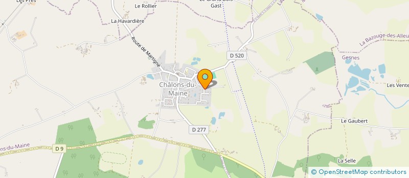 localisation de l'entreprise FCT.IMMO.  CHALONS-DU-MAINE