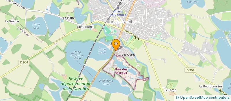 localisation de l'entreprise FCT RHONE ALPES  VILLARS-LES-DOMBES