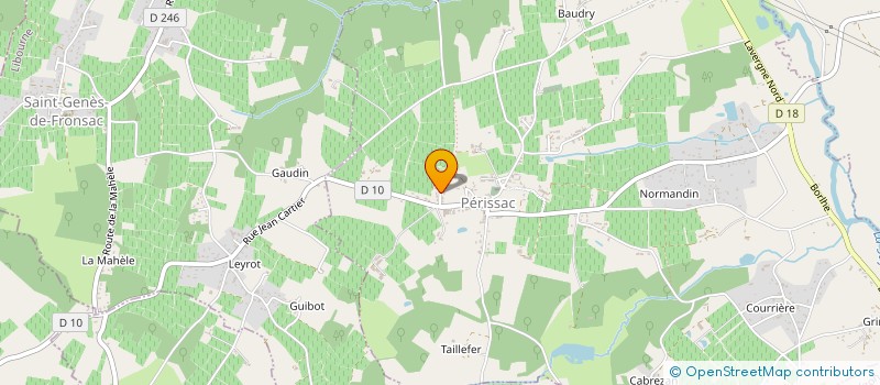 localisation de l'entreprise FCTP-LOC  PERISSAC