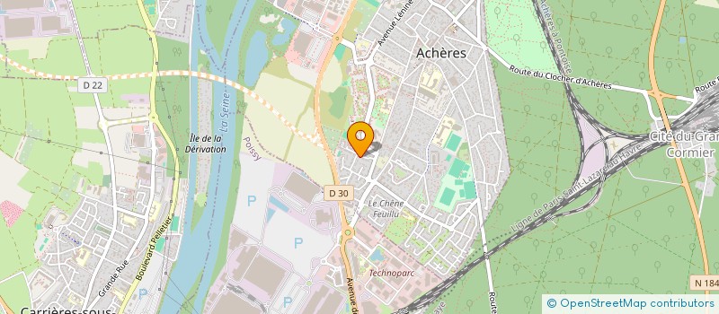 localisation de l'entreprise FCV CONSEILS  ACHERES