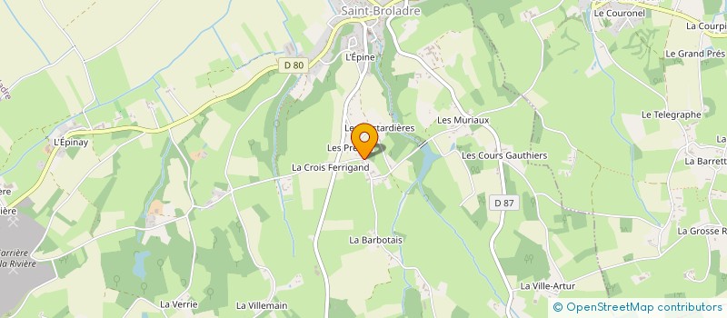 localisation de l'entreprise FCV IMMO  SAINT-BROLADRE