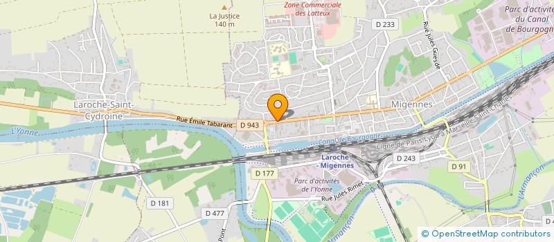 localisation de l'entreprise FCW à JOIGNY