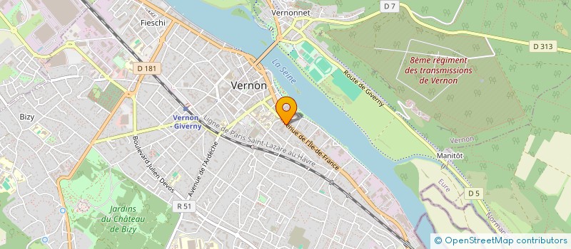 localisation de l'entreprise FCX V à VERNON