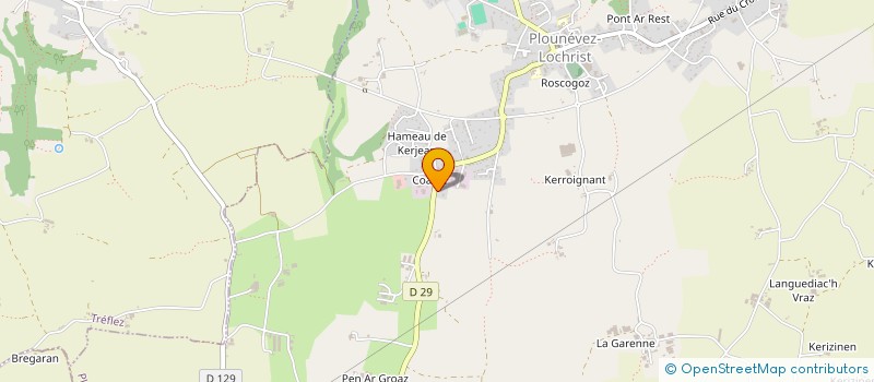 localisation de l'entreprise FD  PLOUNEVEZ-LOCHRIST