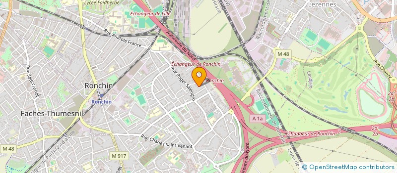 localisation de l'entreprise FD  RONCHIN