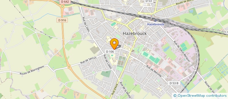 localisation de l'entreprise FD  HAZEBROUCK