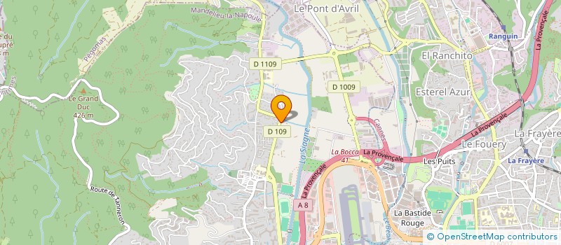 localisation de l'entreprise FD BENNE  MANDELIEU-LA-NAPOULE