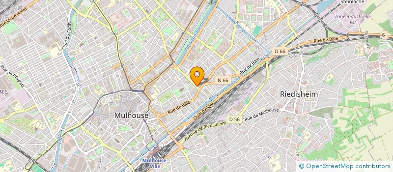 localisation de l'entreprise FD BOIS ET PALETTES  MULHOUSE