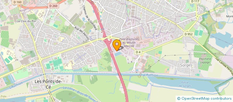 localisation de l'entreprise FD CAR SERVICE  LES PONTS-DE-CE