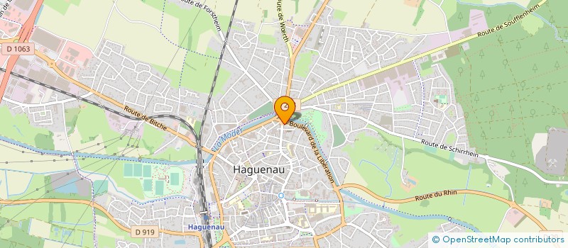 localisation de l'entreprise FD CARRELAGE  HAGUENAU