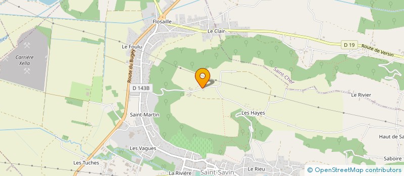 localisation de l'entreprise FD CHARPENTE à SAINT-SAVIN