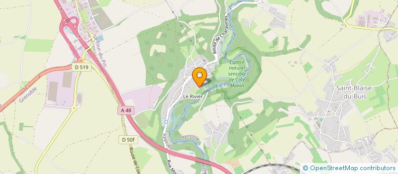 localisation de l'entreprise FD CHAUFFAGE  APPRIEU