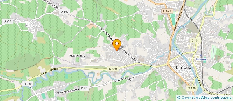 localisation de l'entreprise FD CONSEIL ENVIRONNEMENT  LIMOUX