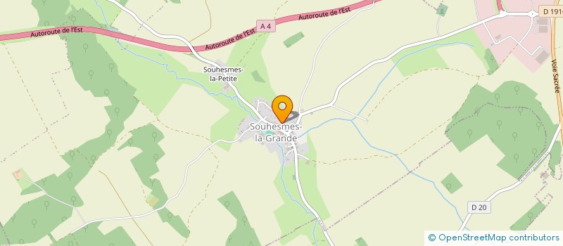 localisation de l'entreprise FD CONSTRUCTIONS  LES SOUHESMES-RAMPONT