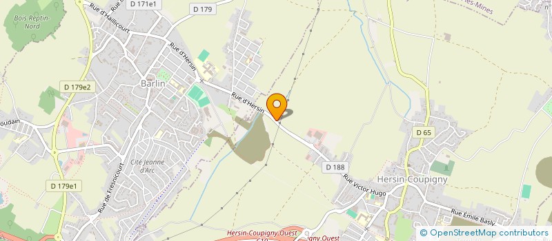 localisation de l'entreprise FD CONSTRUCTIONS  HERSIN-COUPIGNY