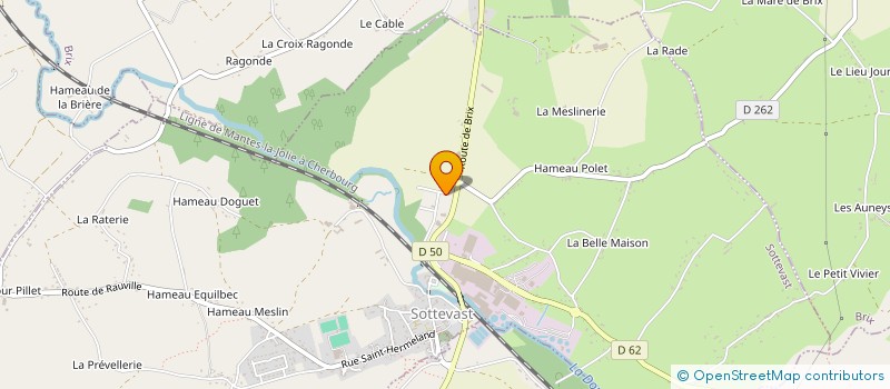 localisation de l'entreprise FD CREATION  SOTTEVAST