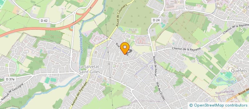 localisation de l'entreprise FD CREATION  LA SALVETAT ST GILLES