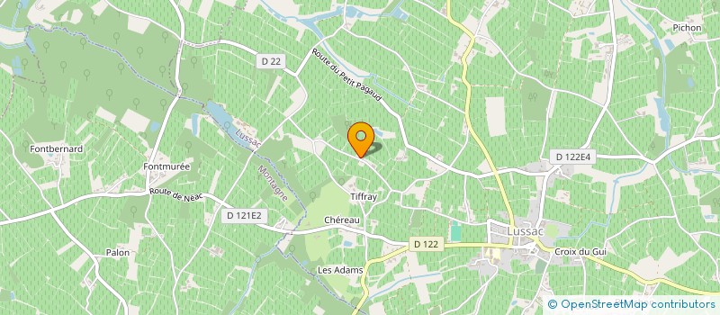 localisation de l'entreprise FD CULINAIRE  LUSSAC