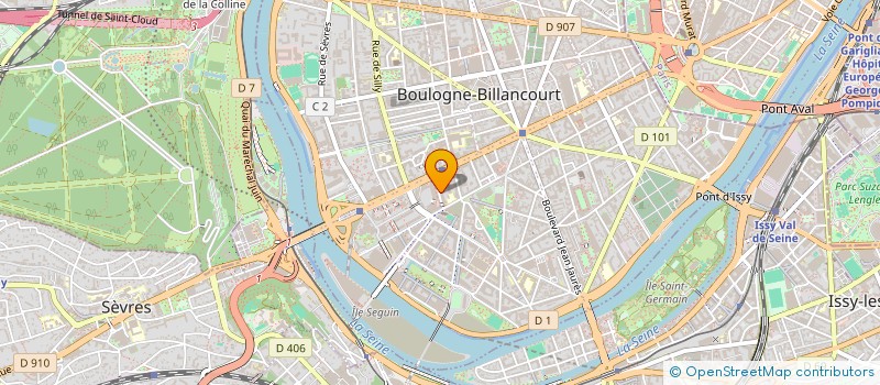 localisation de l'entreprise FD ET A à BOULOGNE-BILLANCOURT