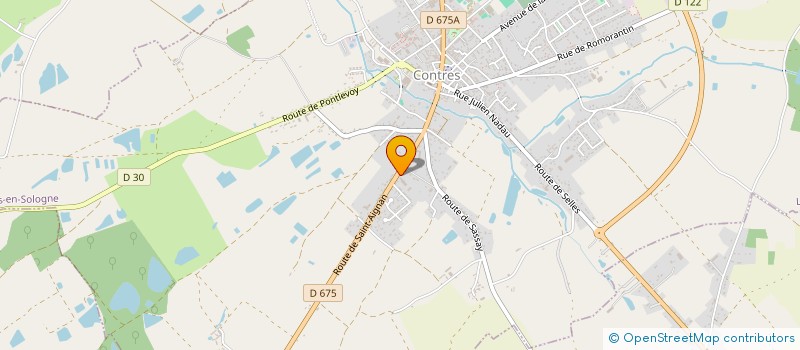 localisation de l'entreprise FD FINANCES  LE CONTROIS-EN-SOLOGNE