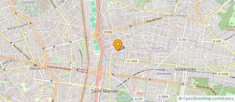 localisation de l'entreprise FD FORMAPRO à MONTREUIL