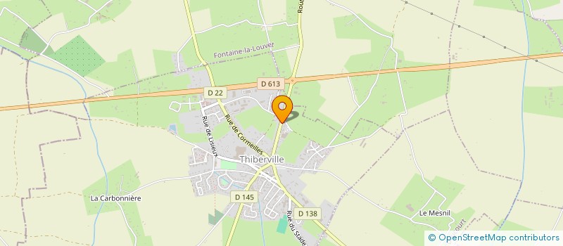 localisation de l'entreprise FD GARAGE  THIBERVILLE