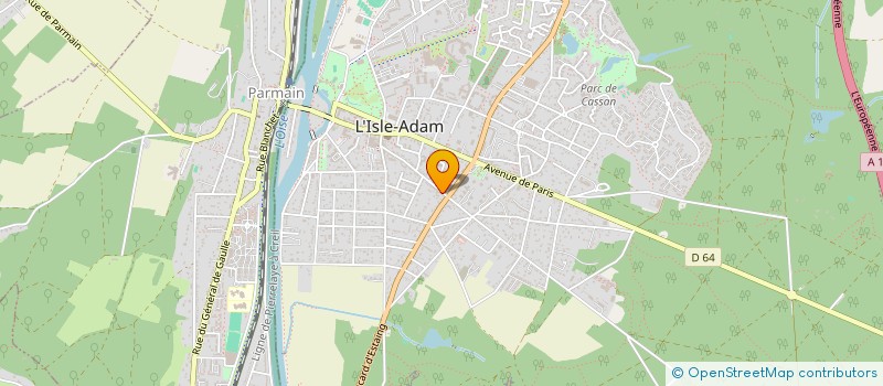 localisation de l'entreprise FD GESTION à BEAUMONT-SUR-OISE