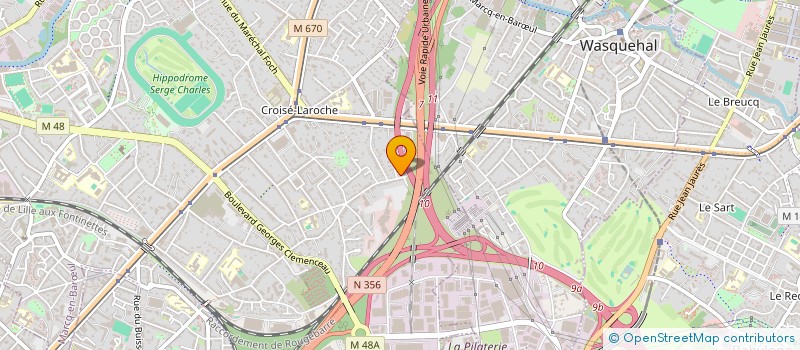 localisation de l'entreprise FD HOLDING à MARCQ-EN-BARŒUL