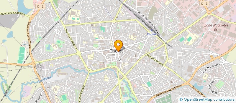 localisation de l'entreprise FD HOLDING à CHOLET