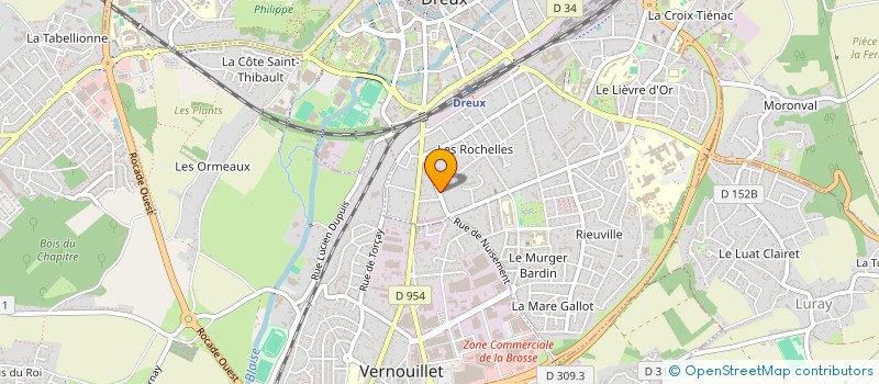 localisation de l'entreprise FD HOLDING à DREUX