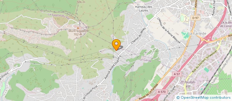 localisation de l'entreprise FD IMMO à LA VALETTE-DU-VAR