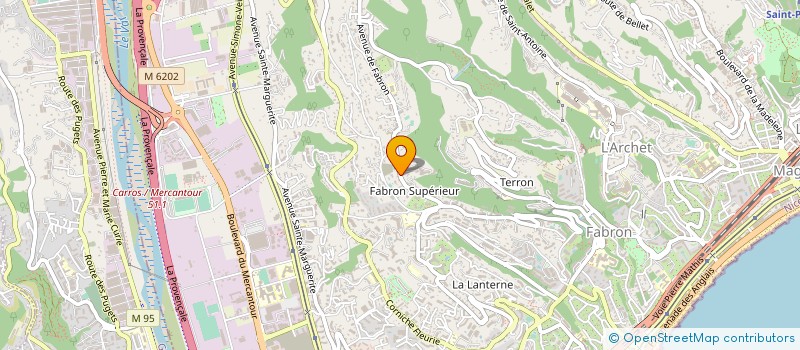 localisation de l'entreprise FD IMMO à NICE