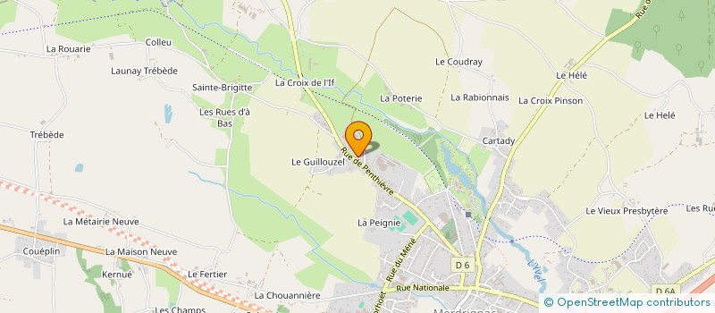 localisation de l'entreprise FD IMMO  MERDRIGNAC