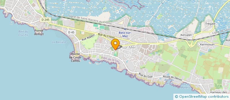 localisation de l'entreprise FD INVEST  BATZ-SUR-MER