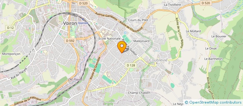 localisation de l'entreprise FD LES MYOSOTIS  COUBLEVIE