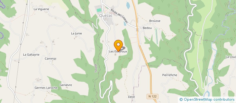 localisation de l'entreprise FD LOC à QUEZAC
