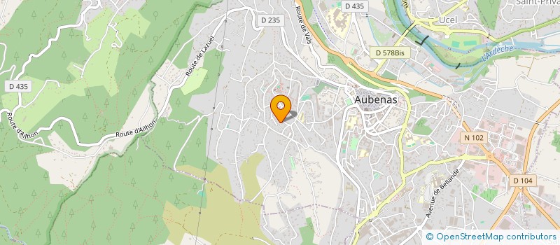 localisation de l'entreprise FD LOC AUTO à AUBENAS