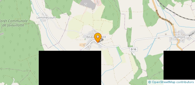 localisation de l'entreprise FD MACONNERIE  BEAUFREMONT