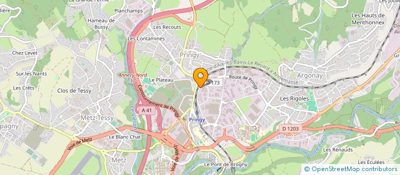 localisation de l'entreprise FD MALIN à ANNECY