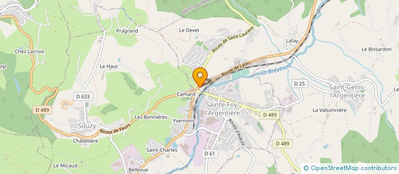 localisation de l'entreprise FD MOTOS QUADS  SAINTE-FOY-L'ARGENTIERE