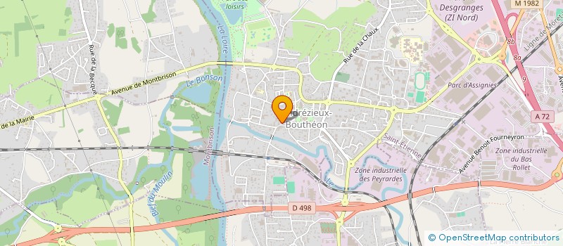 localisation de l'entreprise FD OPTIQUE à ANDREZIEUX-BOUTHEON