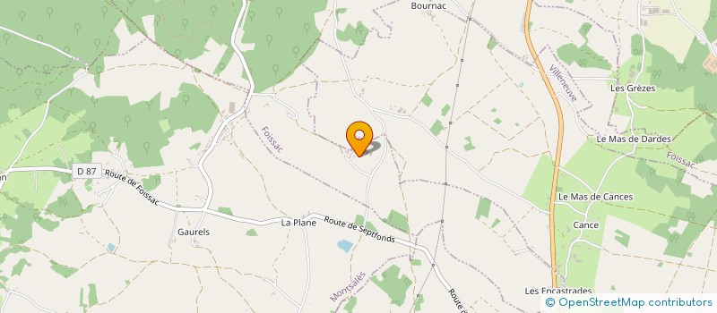 localisation de l'entreprise FD PATRIMOINE  MONTSALES