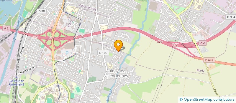 localisation de l'entreprise FD PEINTURE  AULNOY-LEZ-VALENCIENNES