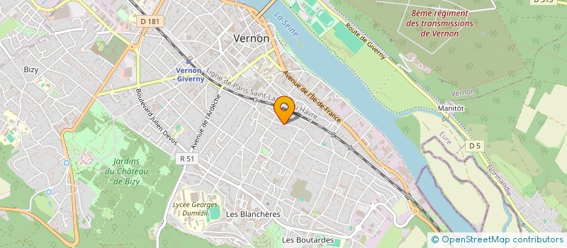 localisation de l'entreprise FD PRINT  VERNON