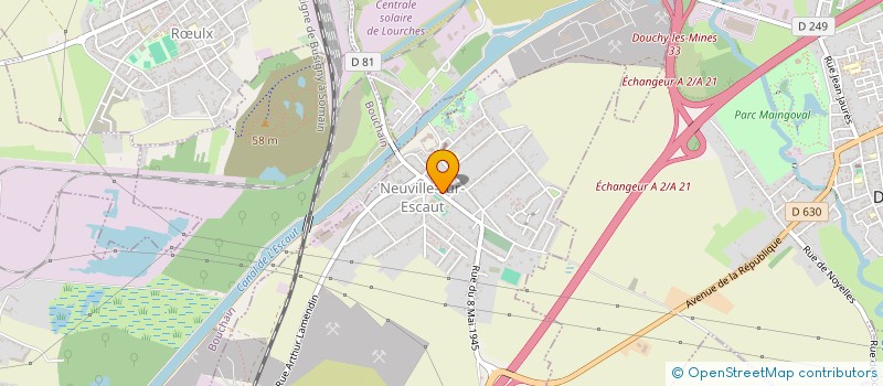 localisation de l'entreprise FD PROJECT BATIMENT  NEUVILLE-SUR-ESCAUT