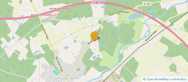 localisation de l'entreprise FD PRUNIERS  PRUNIERS-EN-SOLOGNE