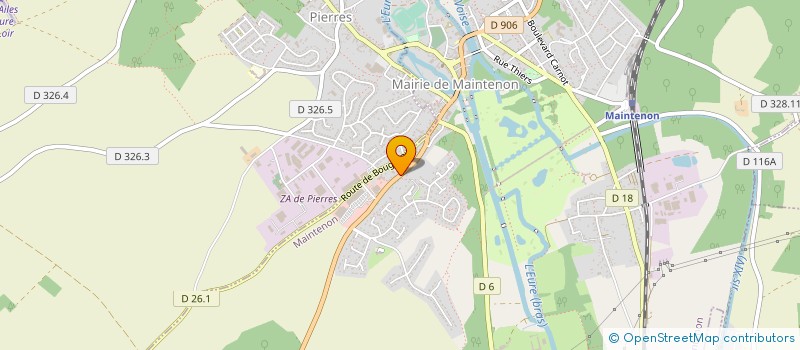 localisation de l'entreprise FD RENOVATION à MAINTENON