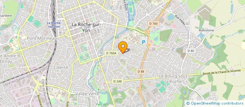 localisation de l'entreprise FD SARL à LA ROCHE-SUR-YON
